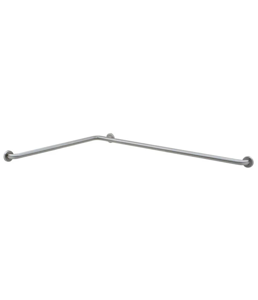 1-1/2" Diameter Two-Wall Tub/Shower Toilet Grab Bar, Peened