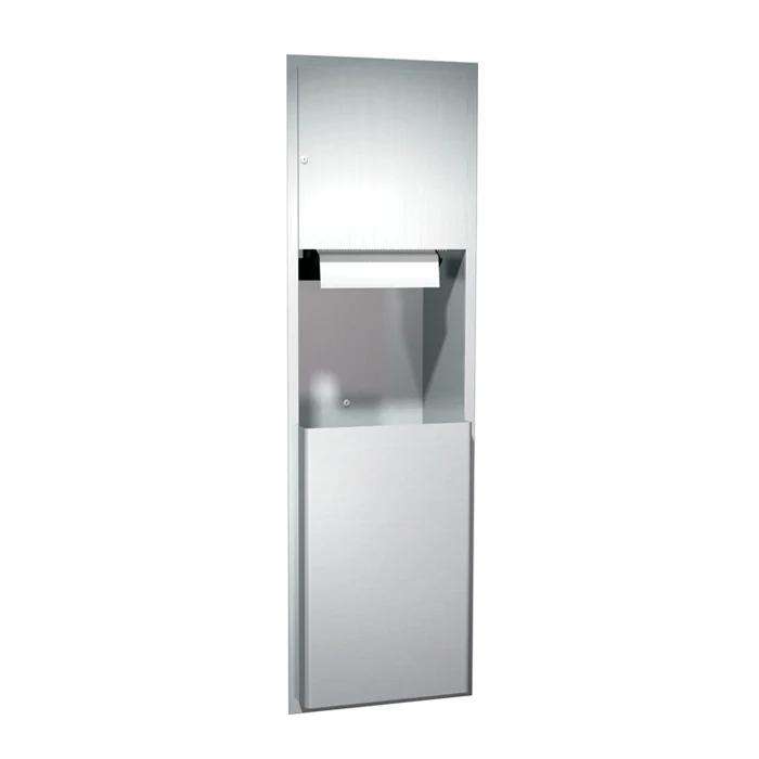 Automatic Roll Paper Towel Dispenser and Waste Receptacle, Battery Operated-Rec., 04692A