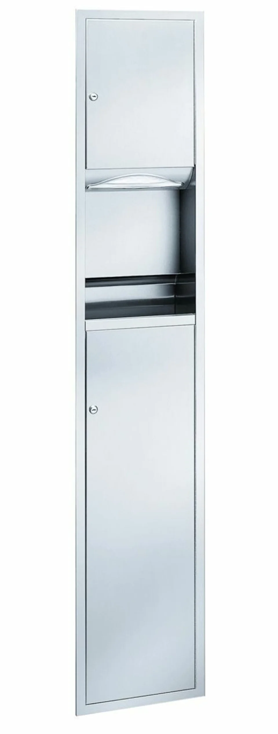 Bradley 225 Series High Capacity Towel Dispenser / 9.2 Gallon Waste Receptacle