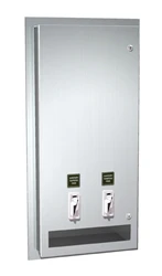 Napkin /Tampon Vendor - Surface Mounted - 50 cents operation, 0864-50
