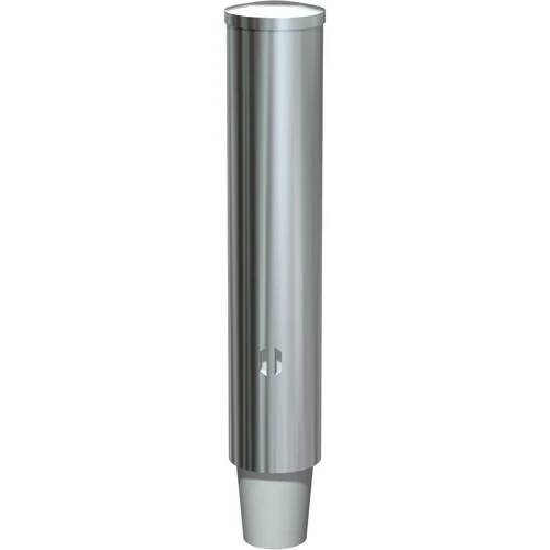 American Specialties 0002-SM Stainless Steel Surface Mounted Paper Cup Dispenser Ð Round
