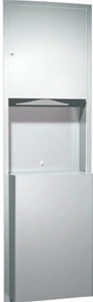 Traditional - Paper Towel Dispenser & Waste Receptacle - Multi, C-Fold - 18 gal.