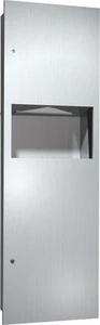 Paper Towel Dispenser and Waste Receptacle - Semi-Recessed, 6462-2