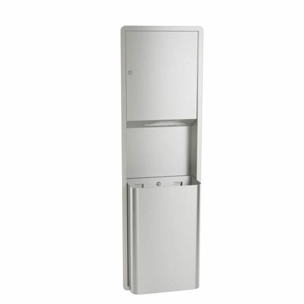Recessed, 12 Gal. Cap., Towel Dispenser/ Waste Receptacle, 234