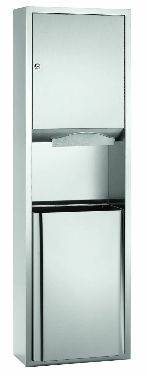 Recessed 12 Gal. Cap., Towel Dispenser/ Waste Receptacle, 237