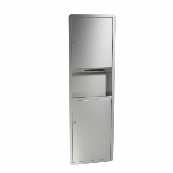 Recessed, 4.2 Gal. Cap., Towel Dispenser/ Waste Receptacle, 235