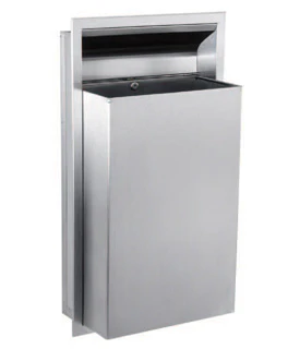 Recessed Waste Receptacle, 12-gal.