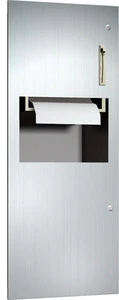 Roll Towel Dispenser and Waste Receptacle - Recessed , 64696