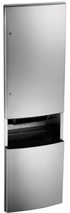 Roval Semi-Recessed Automatic Roll Paper Towel Dispenser and Waste Receptacle, 2046921AC-6