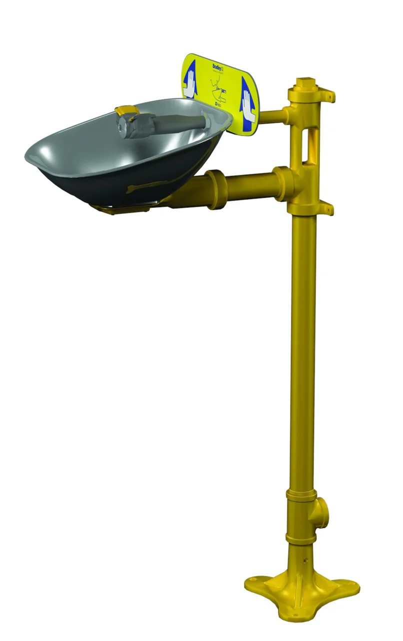Safety Eye/Face Wash Pedestal Mount, Eyewashes, S19214B