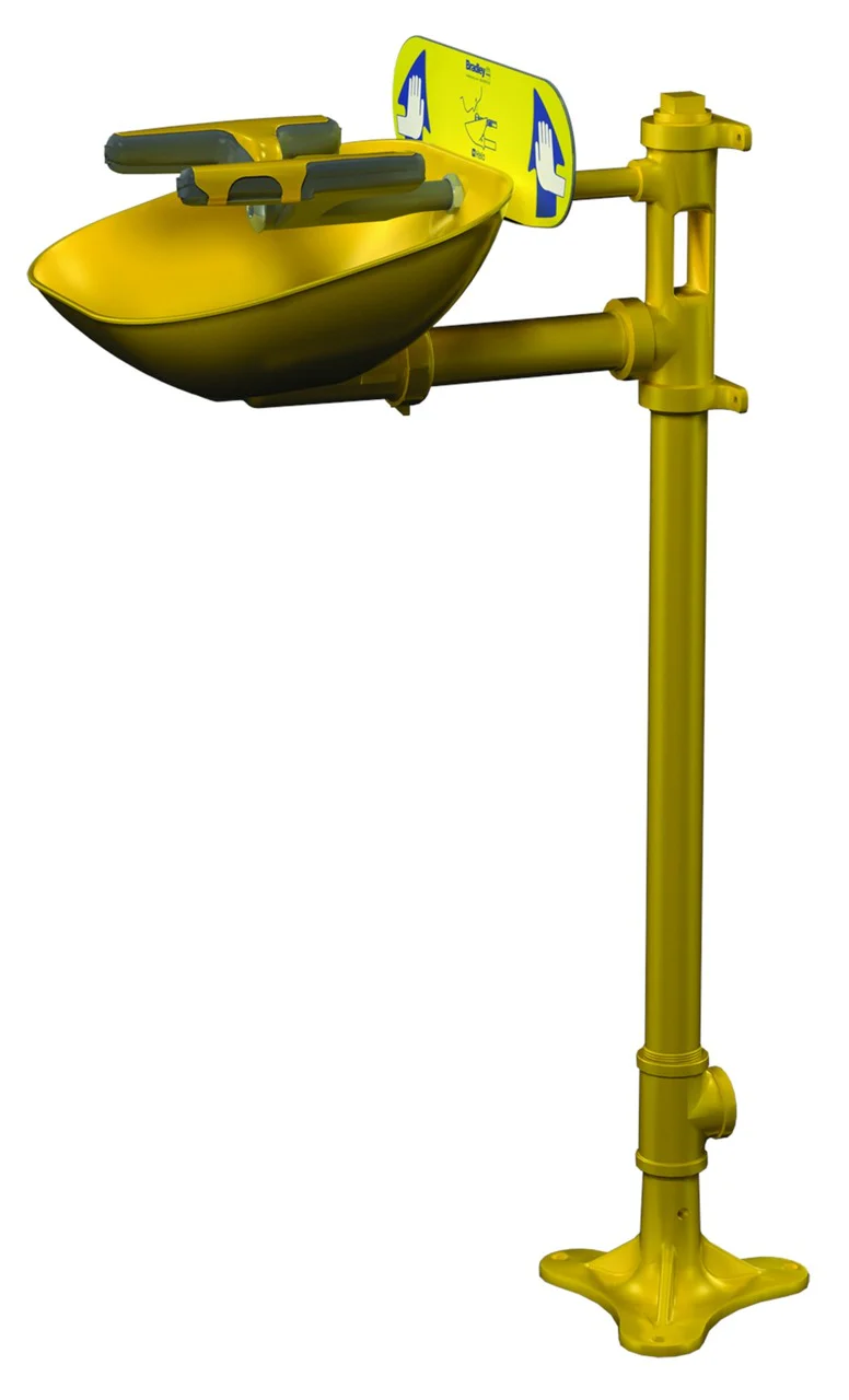 Safety Eye/Face Wash Pedestal Mount, Eyewashes, S19214FW