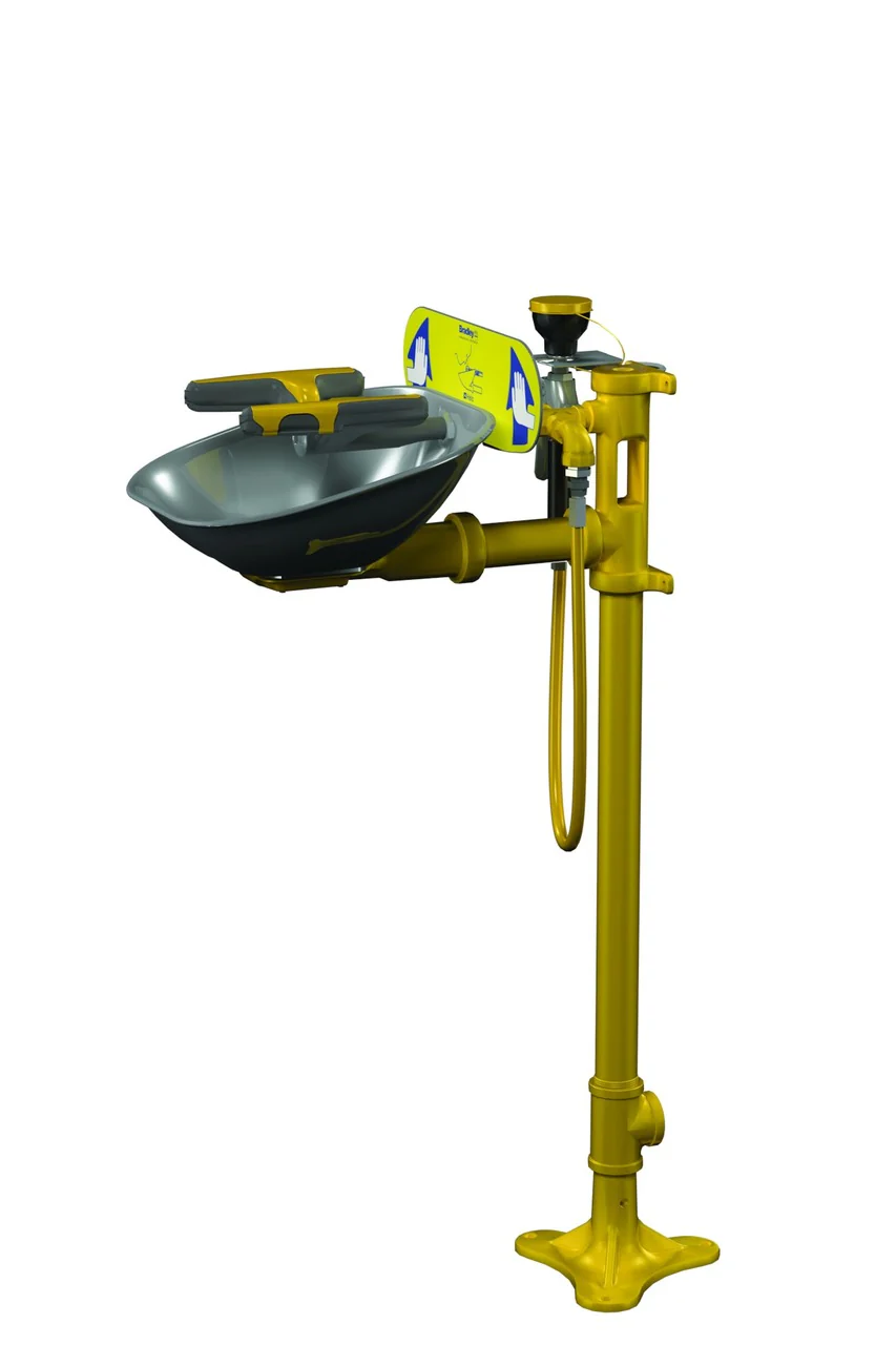 Safety Eye/Face Wash Pedestal Mount, Eyewashes, S19214P