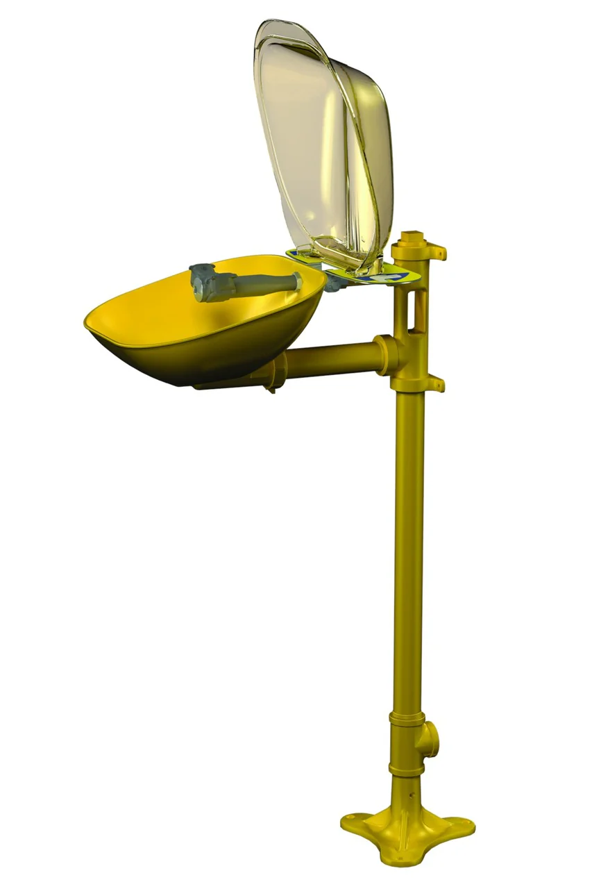 Safety Eye Wash, Pedestal Mount, Eyewashes, S19214PDC