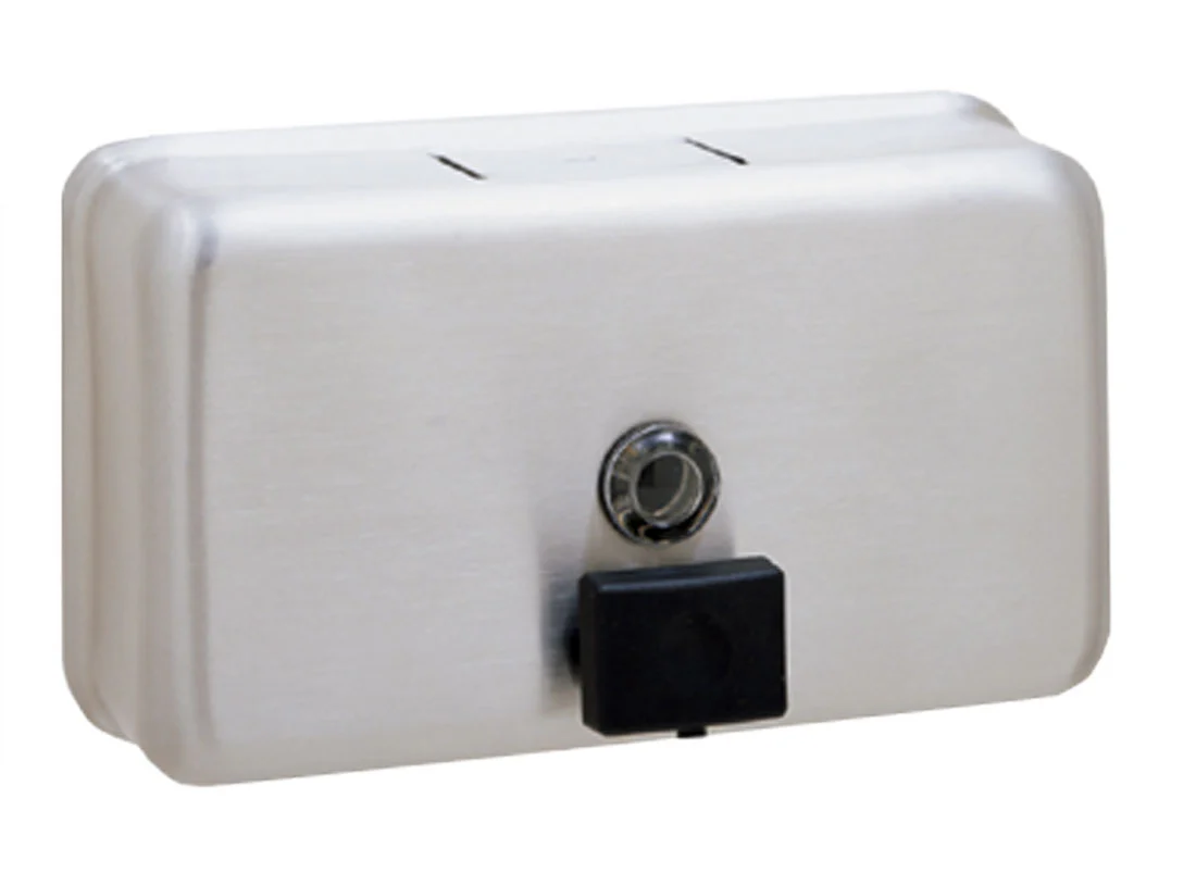 Surface-Mounted Horizontal Tank-Type Soap Dispenser, All-Purpose Valve, 40-fl. oz.