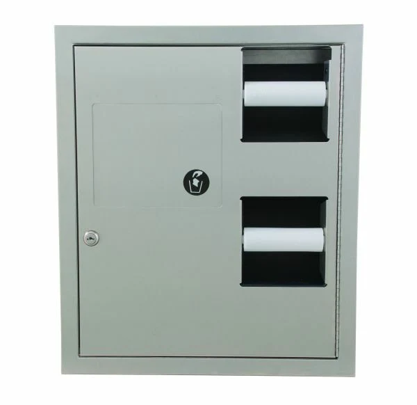 Surface-Mtd., 1-Stall Tissue Dispenser, Napkin Disposal, In-Stall Combination Unit