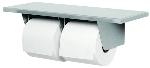Surface Mtd, Double w/Shelf, Double Roll Toilet Tissue Holder, 5263