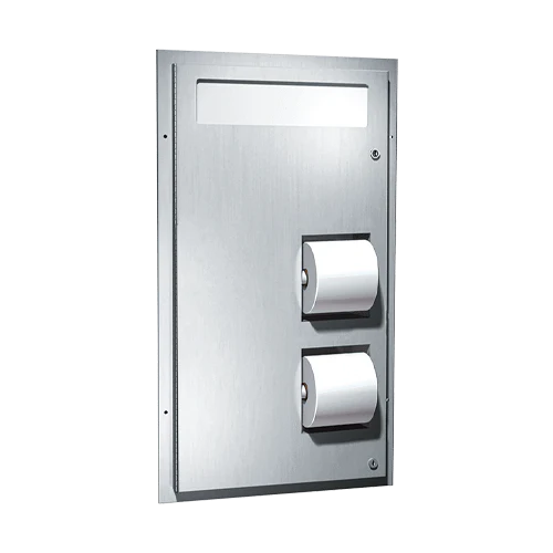 Toilet Seat Cover & Toilet Tissue Dispenser - Dual Access - Partition Mounted