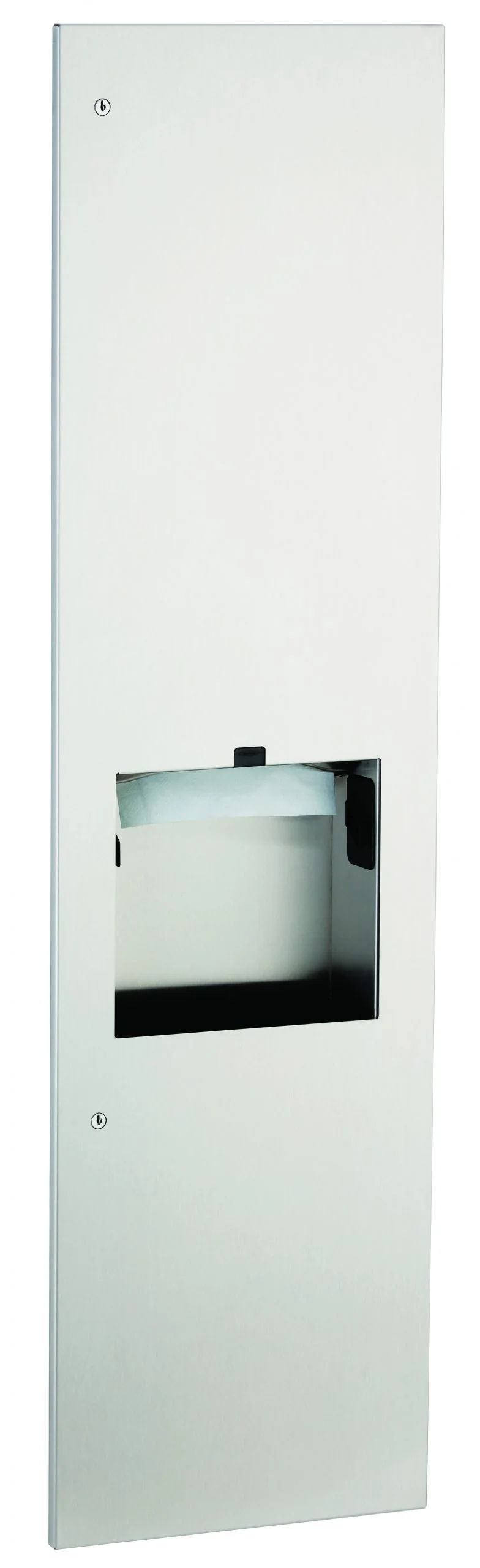 Towel Dispenser, Hand Dryer & Waste, Recessed 4-inch, 115V